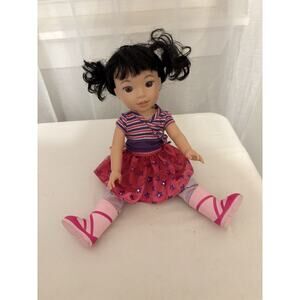 American Girl Doll Wellie Wishers Emerson First Outfit Meet Outfit Boots Asian